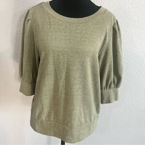 LOFT Khaki Green Knit Top